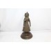 Antique Bronze Lady Queen Statue Heritage Idol Figurine Home Office Decor D581
